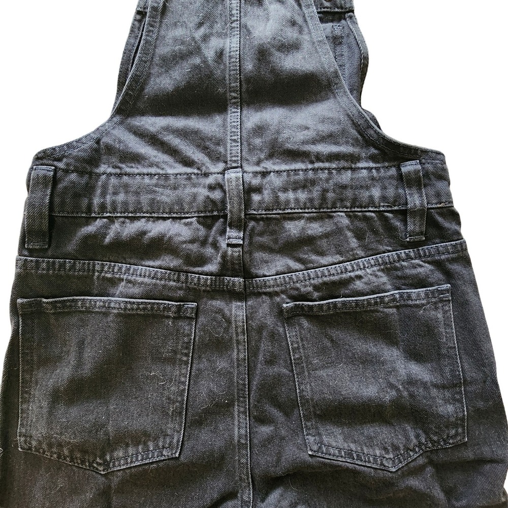 Madewell Black Denim Overalls Women's XS Cropped Straight‎ Leg Jean Jumpsuit - Picture 7 of 9